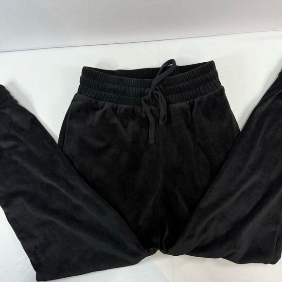 Express Black Velor Joggers Size Small - Picture 1 of 5